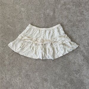 Brandy Melville yellow Ruffle Skirt